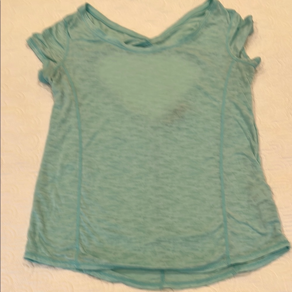 Zella tshirt with cut out back. Size small